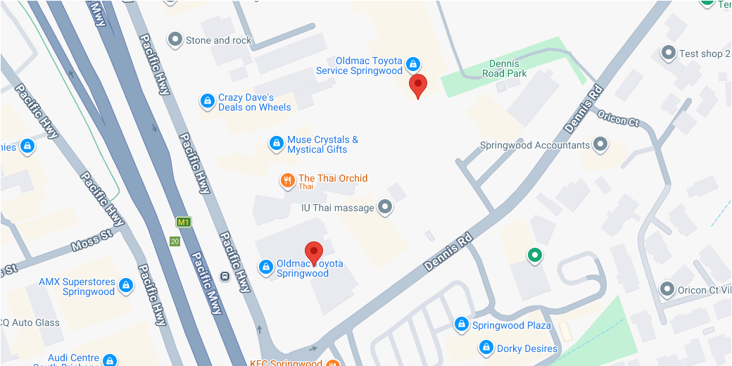 Oldmac Toyota Springwood Locations